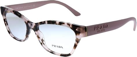 Prada PR 03WV ROJ1O1 Pink Plastic Rectangle Eyeglasses 53mm